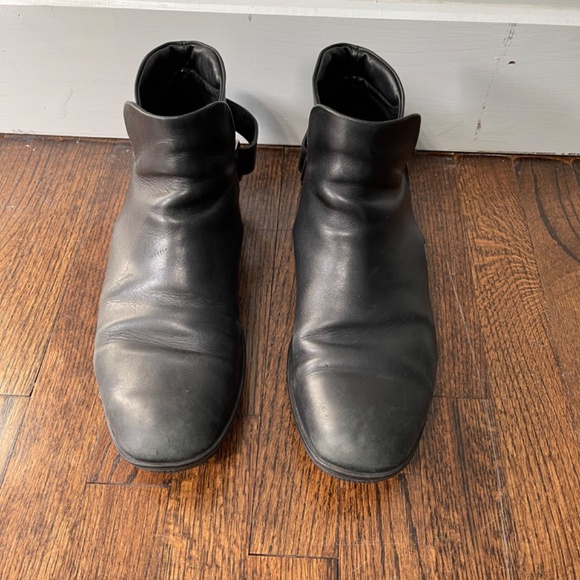 Prada Velcro ankle buckle Modern Boots, black. size 10.5 main image 5
